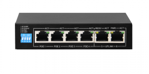 6-портовый интеллектуальный PoE-коммутатор, 4 PoE порта