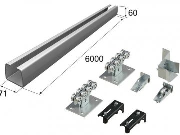 Фурнитура, ролики DoorHan, 71Х60Х3,5 балка